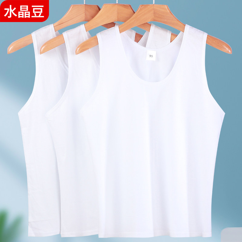 중년 및 노인 여성용 순면 스웨트 셔츠 노부인의 느슨한 면화 어머니의 넓은 어깨 서스펜더 민소매 대형 바닥 조끼