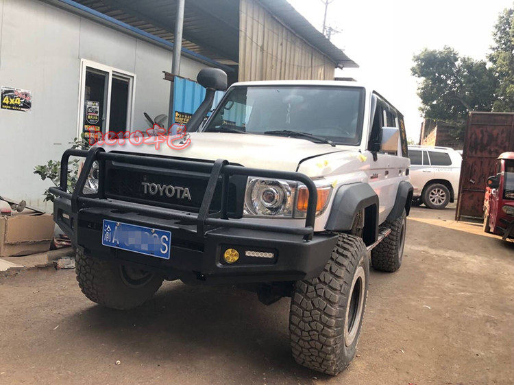 丰田陆地巡洋舰lc76轮眉 lc7改装6轮眉加宽防擦条lc76防撞轮眉