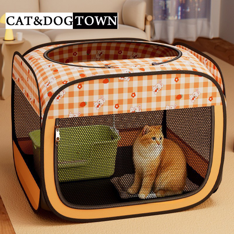 日本猫产房狗方形宠物围栏牛津布