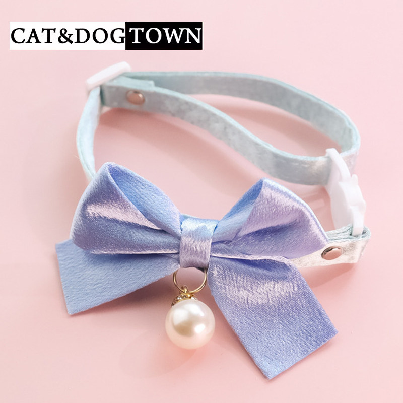 日本猫咪项圈蝴蝶结装饰项链小型犬比熊博美脖圈饰品宠物狗狗颈圈