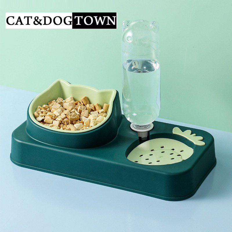 日本猫碗狗碗自动饮水器猫食盆水