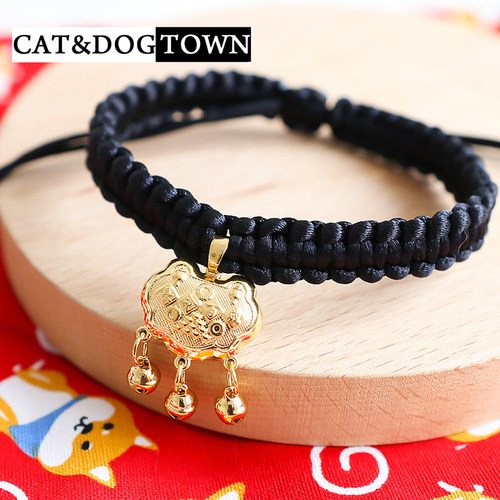 日本宠物长命锁猫咪招财项圈