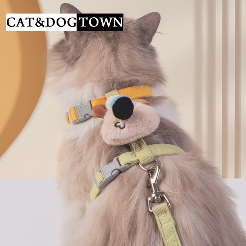 日本猫咪牵引绳防挣脱遛猫绳小型