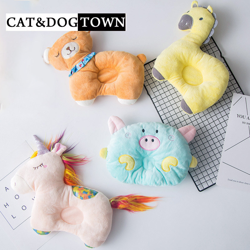 日本猫咪专用小枕头猫用毛绒玩具狗狗耐咬宠物睡觉用头枕小型犬垫