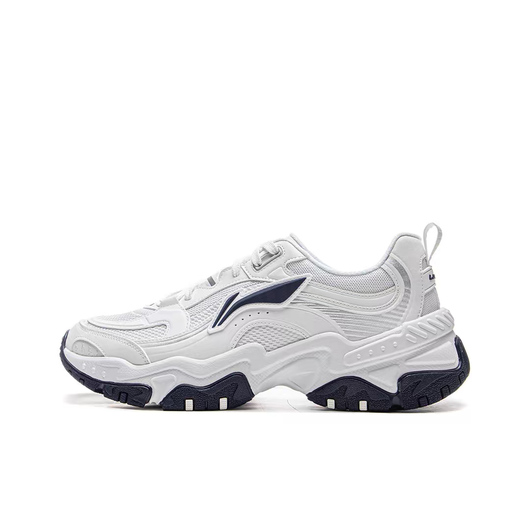 李宁红糖丨休闲鞋男鞋新款复古老爹鞋减震回弹厚底增高跑步运动鞋