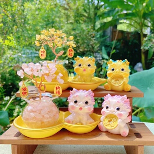 灵隐文创貔貅才才树貔貅招财可爱摆件才才富桂树创意摆件装饰7205