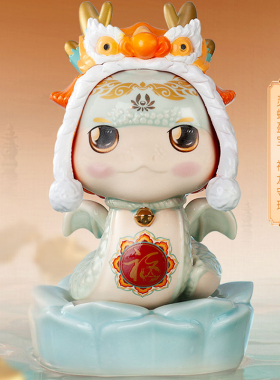 青瓷灵蛇献瑞小夜灯国风蛇年伴手礼圣诞新年生日礼物春节贺岁