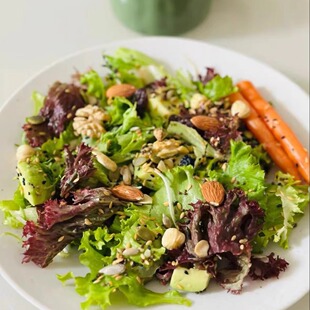 【野森君】有机高原蔬菜沙拉包多种蔬菜组合生菜胡萝卜红珊瑚生菜