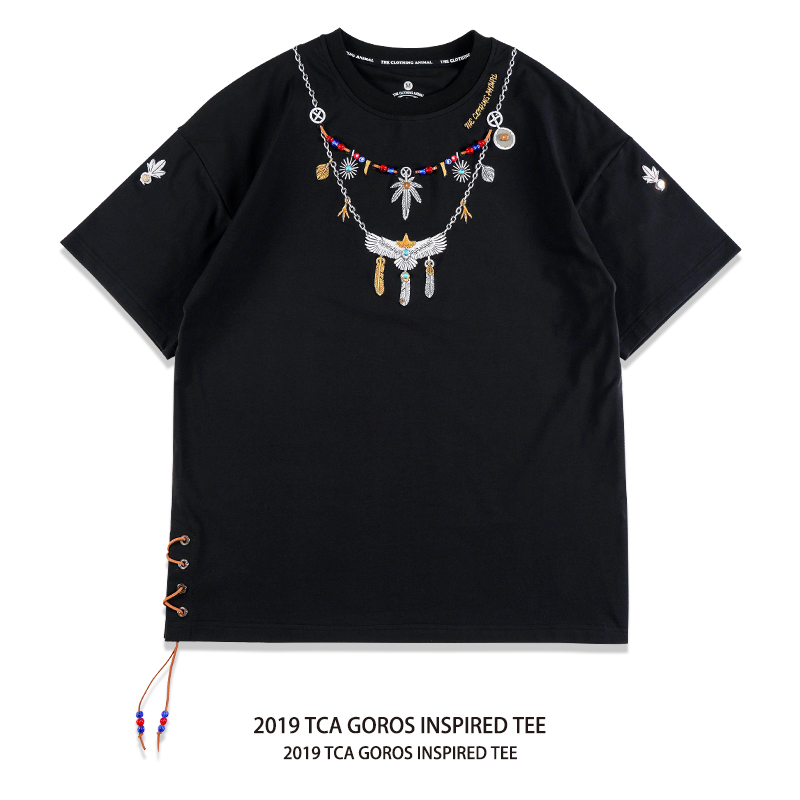 TCA GOROS 2019ÐÂ¿î ¸ßÇÅÎáÀÉÀÏÓ¥¶ÌÐä ±¬¿îinsÓðÃ«ÖØ¹¤´ÌÐåtÐôÄÐ