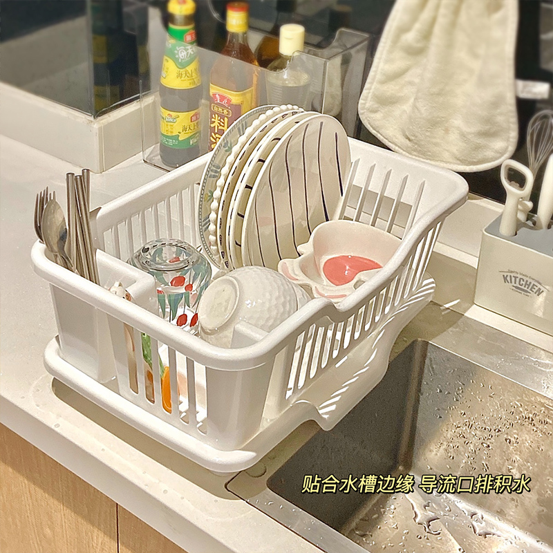 日式厨房碗盘沥水架水槽碗架餐具筷子置物架家用碗碟收纳架碗盘架
