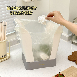 折叠垃圾袋支架厨房塑料袋挂架垃圾架挂方便袋神器台面简易垃圾桶
