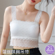 蕾丝抹胸防走光遮胸内搭裹胸内衣白色打底美背吊带小背女夏季 薄款