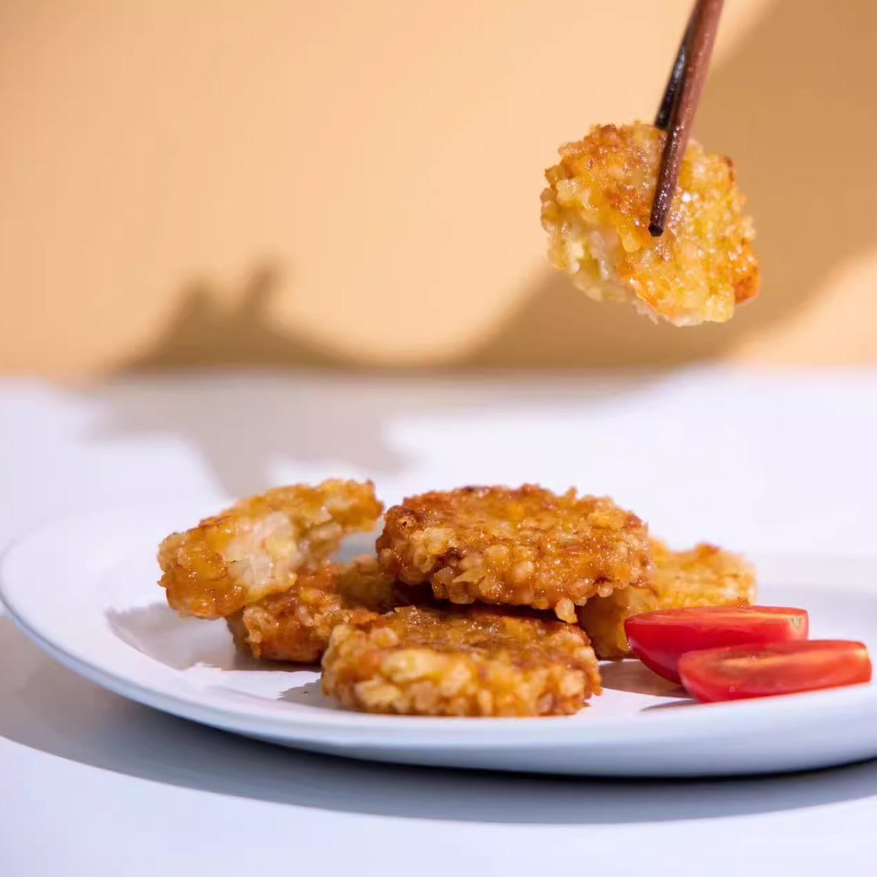 温州鑫跃芝士虾饼手工活虾制作