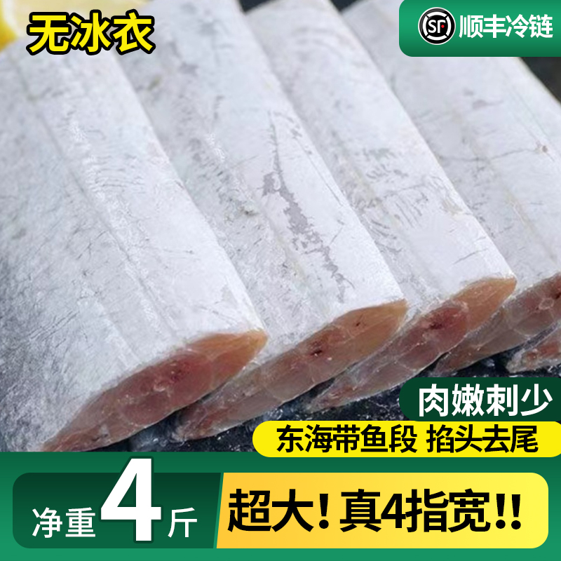 新鲜冷冻切段东海带鱼段1斤4斤