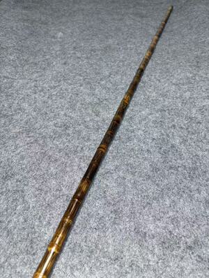 精美老竹子实心竹金丝竹手把件登山杖