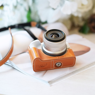 TP原创 R50V相机包r50皮套保护套相机牛皮手柄配件 真皮佳能EOS