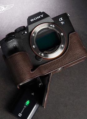 真皮适用于索尼A7R5 A7M5 A7M4 A74 A7S3 A1保护套相机包皮套配件