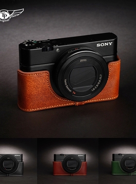 台湾TP适用于索尼RX100M5A M4 M3相机包手柄黑卡RX100iv保护皮套