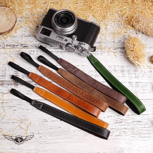 佳能手绳松下手腕带手工牛皮微单