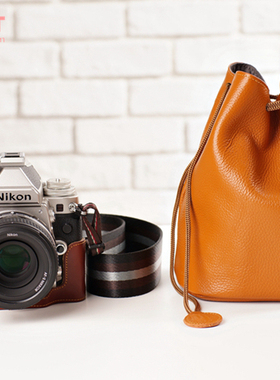 台湾TP 索尼A7M2适用于尼康DF FM2相机包 牛皮袋 真皮套 内胆包