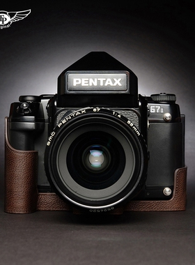 台湾TP 真皮Pentax宾得67ii二代相机包皮套胶片机牛皮手柄 保护套