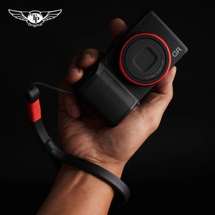 意大利牛皮索尼黑卡RX100M7 GR4真皮相机手腕带 M6手绳适用于GR3X