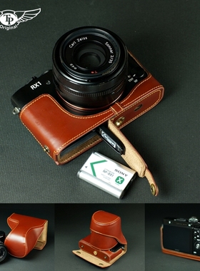台湾TP原创 真皮SONY索尼RX1R相机包适用于RX1R一代皮套底座手柄