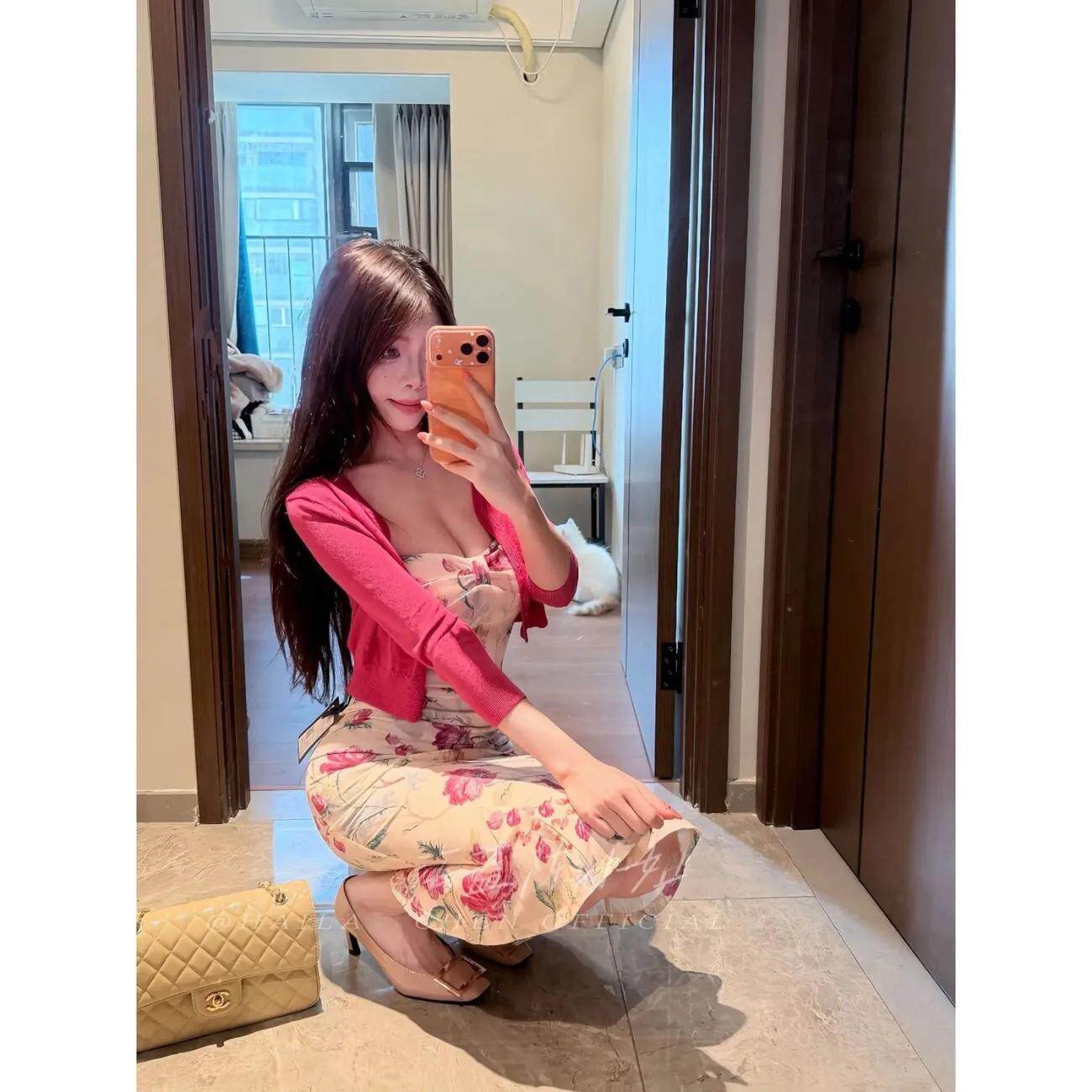 纯欲风套装开衫上衣夏季新款修身气质碎花抹胸连衣裙鱼尾两件套装