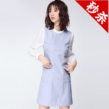 2件4 翻领连衣裙 气质显瘦蕾丝拼接长袖 99元 修身 2019夏装 女装