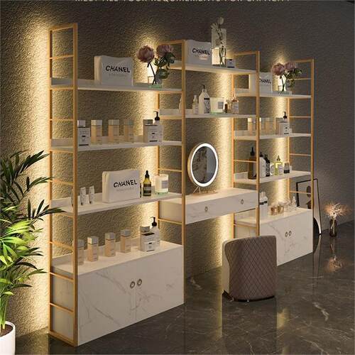 带货架化妆品置物展柜产陈