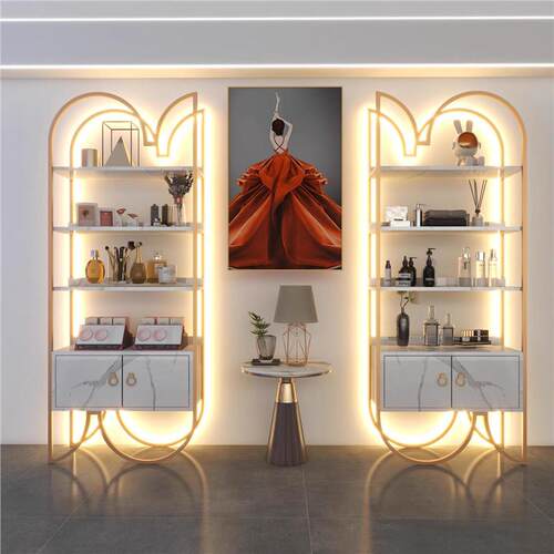 货架母婴柜带灯展示产品护