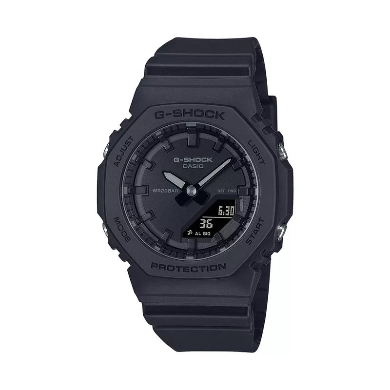 G-SHOCK中性黑盘树脂腕表mm防水米防震多时段闹钟