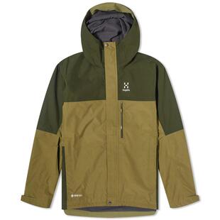 火柴棍瑞典户外品牌 绿色 男式 Gore Tex Lark 冲锋衣正品 HAGLOFS