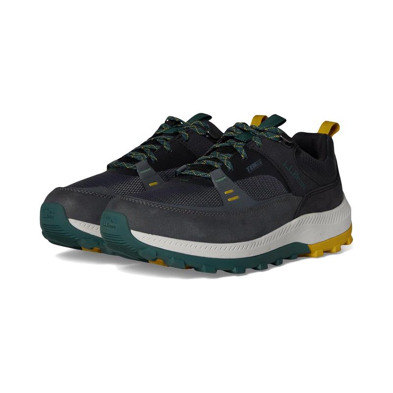 LL Bean徒步鞋男舒适防滑耐磨轻便皮革和织物材质透气材质