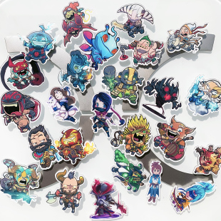 dota2手办刀塔2周边火猫肉山影魔宙斯BKB剑圣跳刀饰品钥匙扣挂件