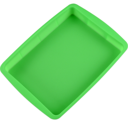 耐高温长方形硅胶蛋糕烤盘易脱模