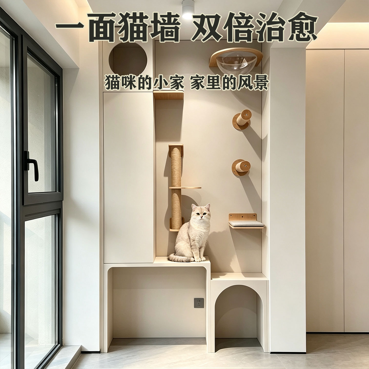 设计师「阳台猫柜」猫爬架上墙壁猫爬架