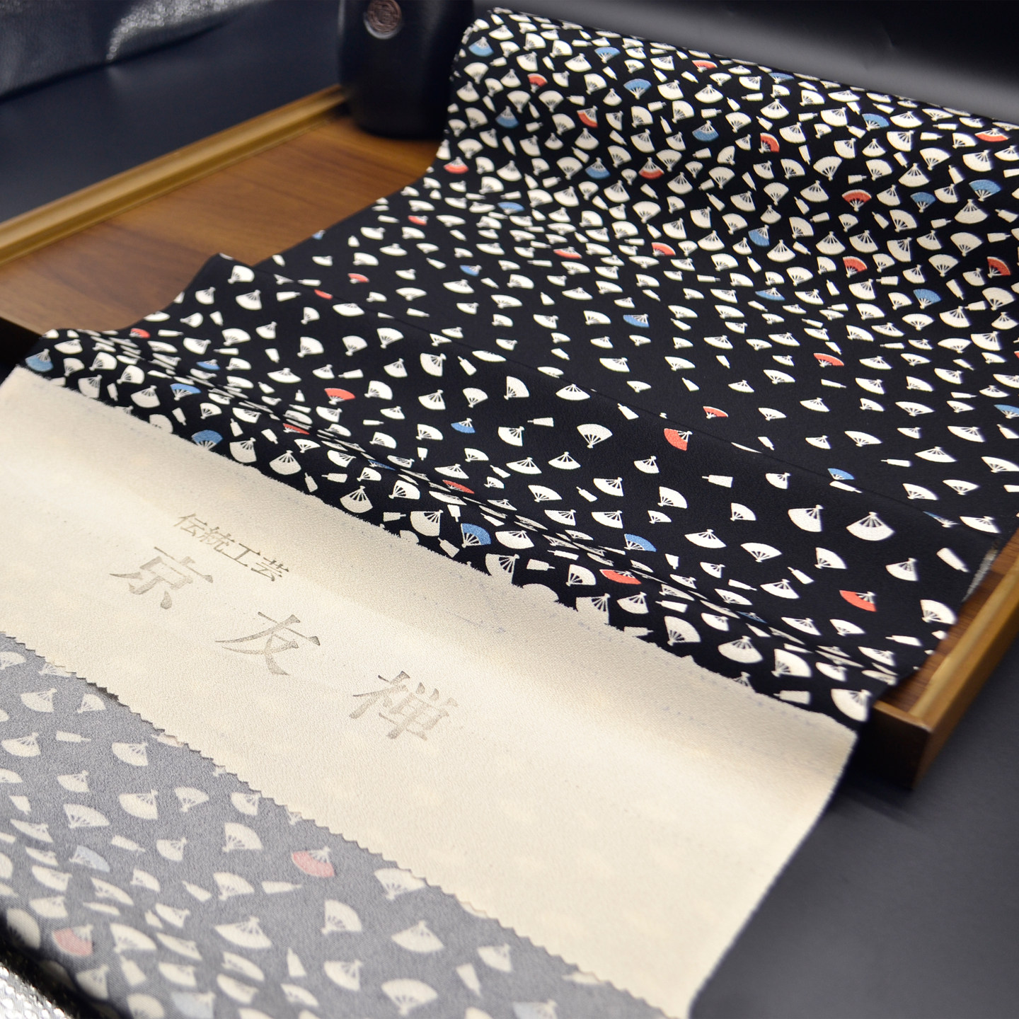 ZJ044京友禅小纹正绢37cm宽幅13.8米整卷出售满分桑蚕丝