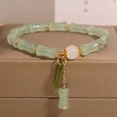 国风新中式 竹节手链女生轻奢小众精致节节高升手串送学生闺蜜礼物