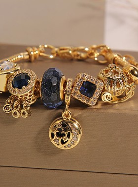 14k金转运珠手链闪耀星河海洋