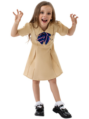 万圣节新款梅根扮演cos服舞台表演服儿童连衣裙演出服