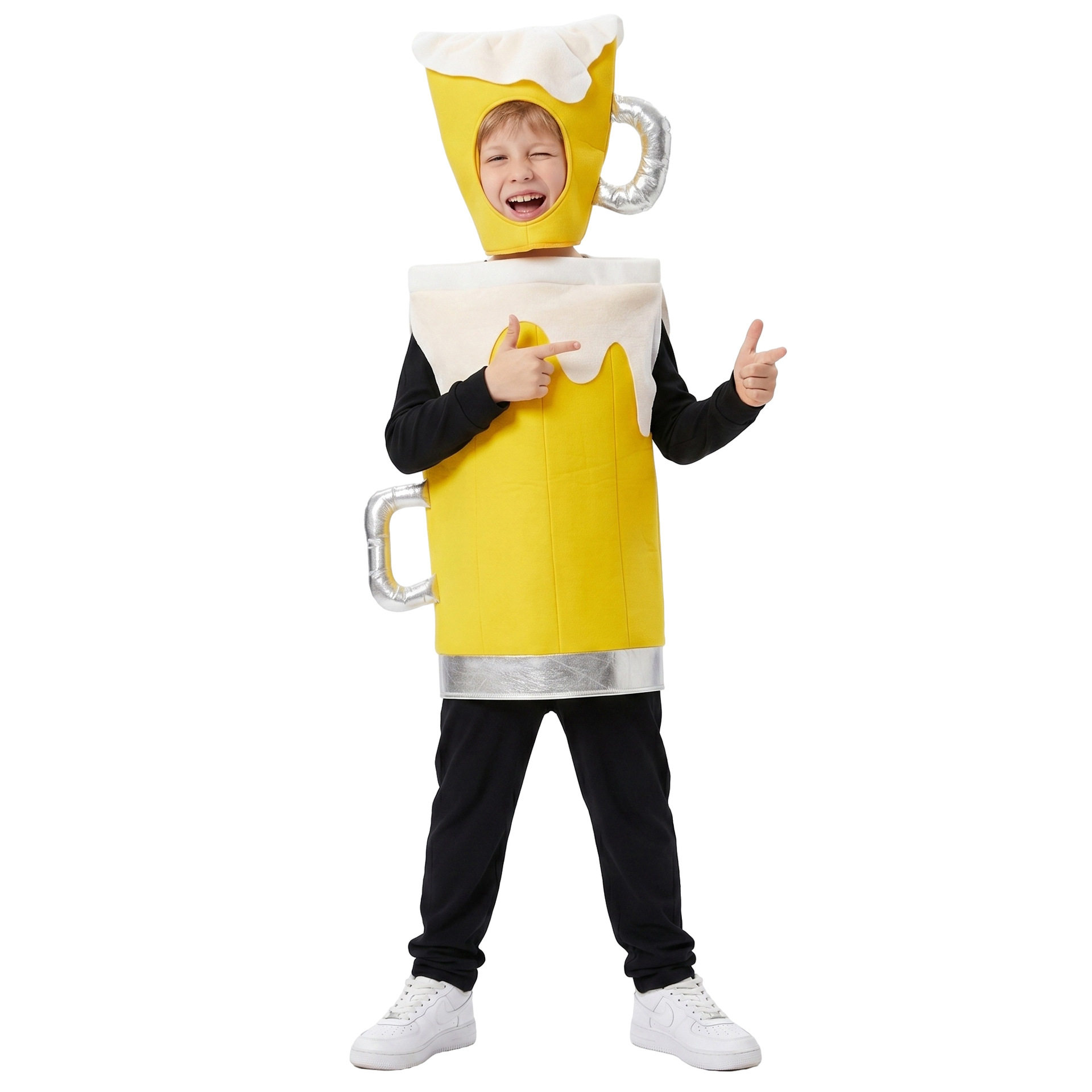 儿童啤酒杯cosplay服装 慕尼黑啤酒节派对表演出服搞怪万圣节服装图片