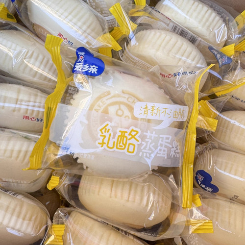 爱乡亲乳酪蒸蛋糕休闲零食