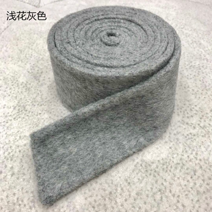 配双面羊绒大衣女腰带灰色黑色双面呢腰带配件羊毛腰带纯手工定制