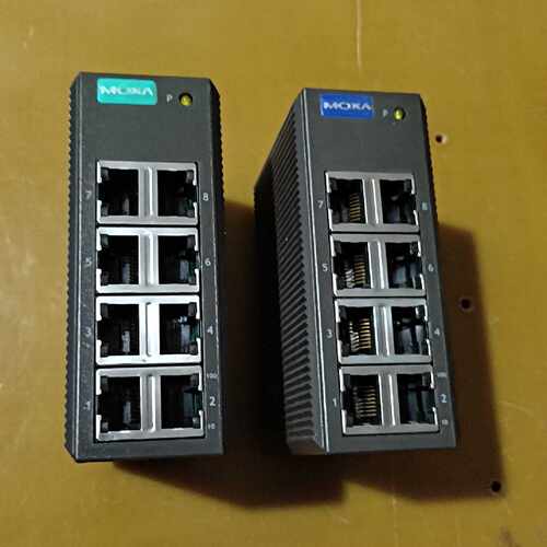 MOXA摩莎8口工业级交换机EDS-208，，功能正—议价