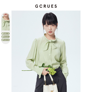 秋季 小众系带衬衫 长袖 G02C16A0842 女 CC家居控 gcrues法式