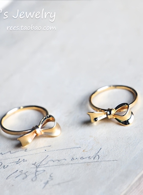 【Rees】小情结。蝴蝶结控福利~ 大尺寸 14k戒指 诚意之作