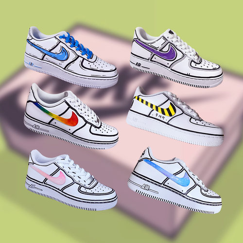 球鞋订制手绘鞋二次元改鞋画