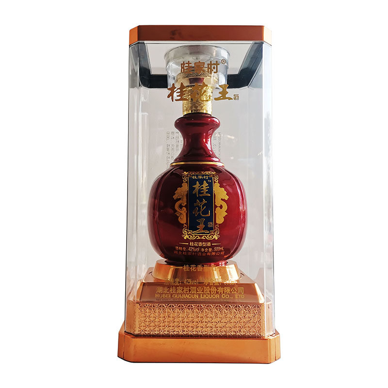 湖北咸宁特产桂花酒清香型42度优质瓶装礼盒装