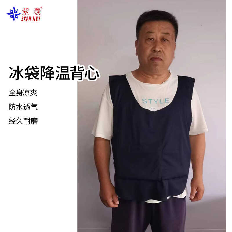 紫羲现货夏季降温马甲冰镇衣服制冷防暑冰袋背心 降温马甲